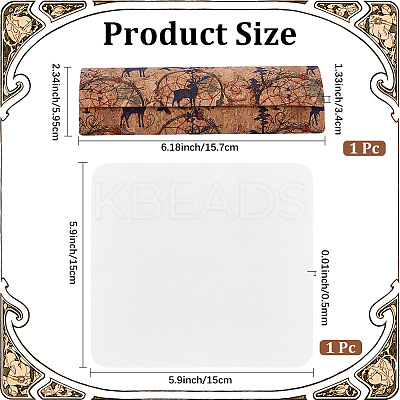 PU Leather Eyeglass Cases AJEW-CN0005-92A-01-1