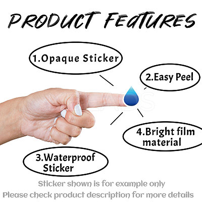 Self-Adhesive Paper Decorative Stickers DIY-WH0562-085-1
