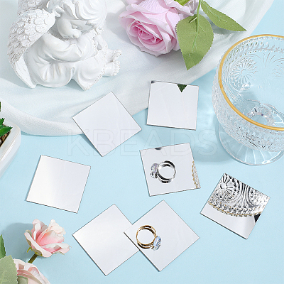 60Pcs Acrylic Mirror Wall Stickers AJEW-SP0001-20A-1