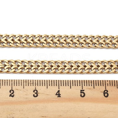 Ion Plating(IP) 304 Stainless Steel Wheat Chain Necklaces for Women NJEW-U019-01G-1