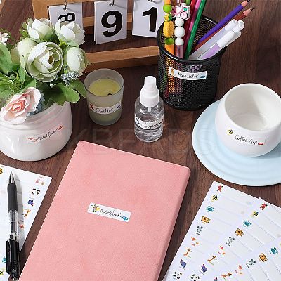 Self-Laminating Write-On Waterproof Baby Bottle Labels DIY-WH0504-25E-1