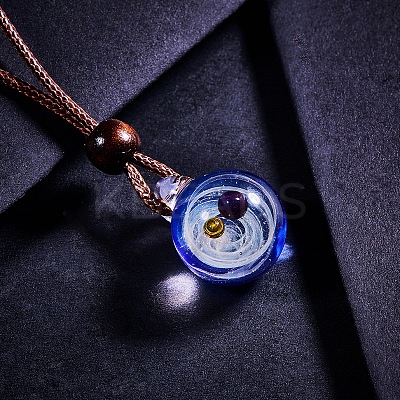 DIY Jewelry Galaxy Universe Ball Necklaces Making DIY-BC0009-20A-1