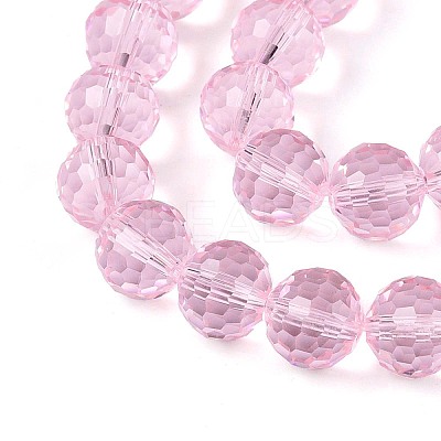 Transparent Glass Bead Strands GLAA-R095-10mm-33-1