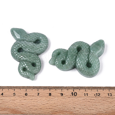 Natural Green Aventurine Cobra Display Decoration G-N348-05B-1