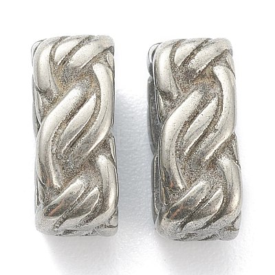 304 Stainless Steel Slide Charms/Slider Beads STAS-I181-029AS-1