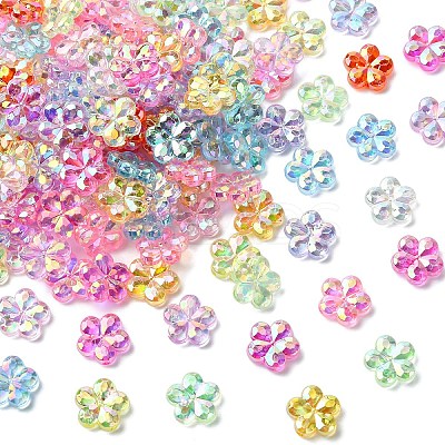 200Pcs Transaparent Acrylic Beads PACR-YW0001-47-1