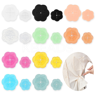 20Pcs Women Hidden Silicone T-Shirt Clips AJEW-WH0696-178-1
