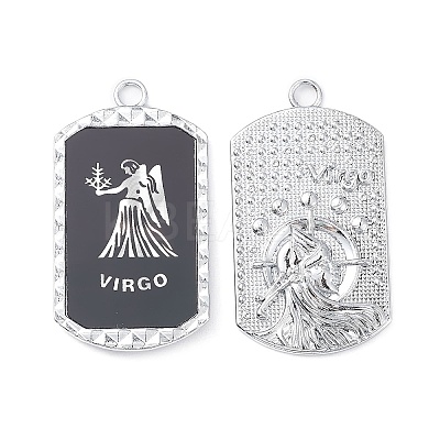 Alloy Twelve Constellations Series Big Pendants PALLOY-O107-01P-03-1