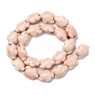 Handmade Porcelain Beads Strands LAMP-G140-02G-1