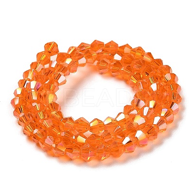Transparent Electroplate Glass Beads Strands LS-GLAA-F029-2mm-A11-1