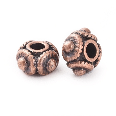 Tibetan Red Copper Metal Beads X-RLF1244Y-1