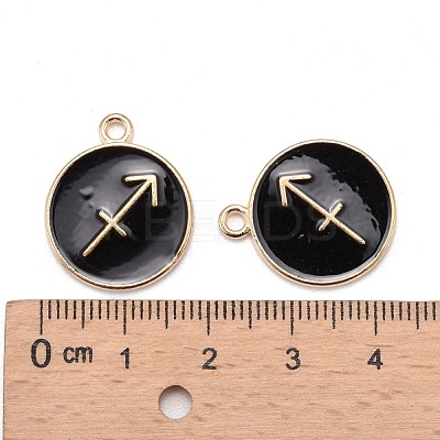 Alloy Enamel Pendants ENAM-S124-01A-08F-1