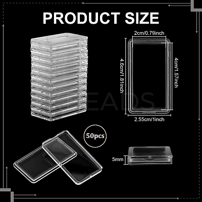 Rectangle Acrylic Box CON-WH0112-047B-1
