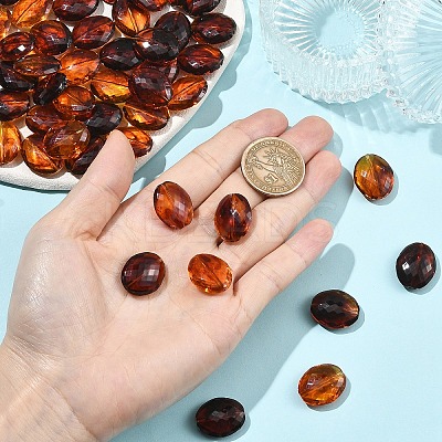 50Pcs Acrylic Beads OACR-YW0004-58-1