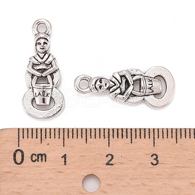 Tibetan Style Alloy Pendants TIBEP-GC147-AS-NR-1