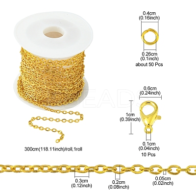DIY Chain Bracelet Necklace Making Kit DIY-FS0003-62-1