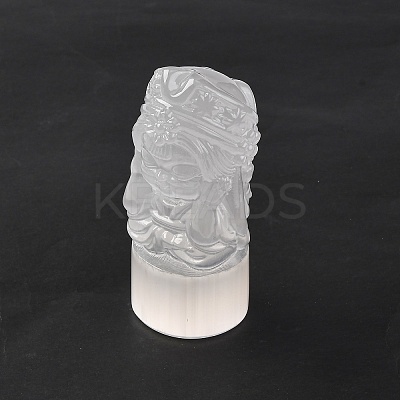 Natural Selenite Figurines DJEW-Q006-01M-1