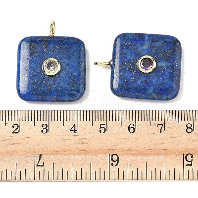 Dyed Natural Lapis Lazuli Pendants G-H318-02G-04-1
