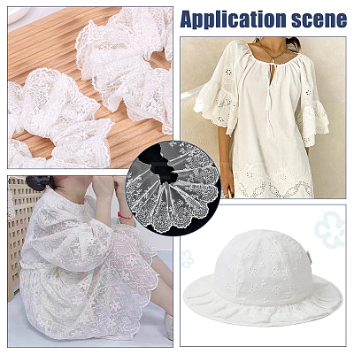Polyester Lace Trims SRIB-WR0001-15B-1