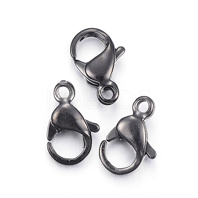 304 Stainless Steel Lobster Claw Clasps X-STAS-H353-E-02B-1
