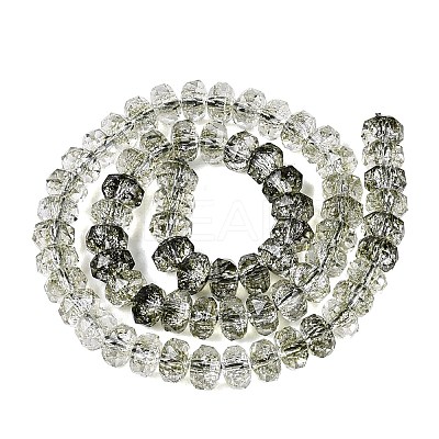 Crackle Transparent Glass Beads Strands GLAA-N068-03A-02-1