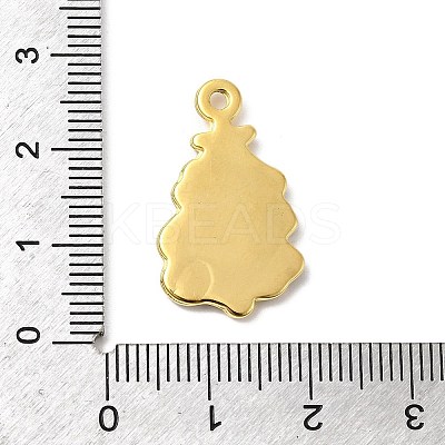 304 Stainless Steel Enamel Pendants STAS-P427-05C-G-1