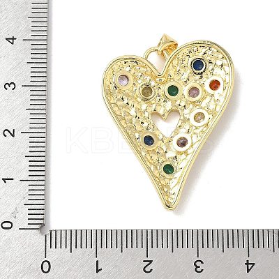 Brass Micro Pave Cubic Zirconia Pendants KK-L239-062G-02-1