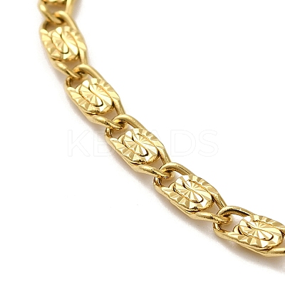 Ion Plating(IP) 304 Stainless Steel Lumachina Chain Bracelets BJEW-C079-01A-G-1