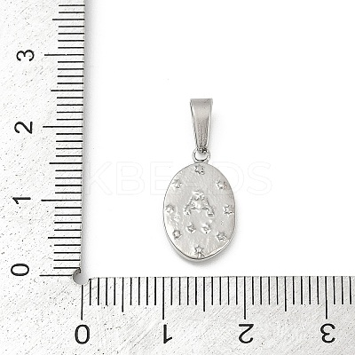 Non-Tarnish 304 Stainless Steel Pendants STAS-Z075-23P-1