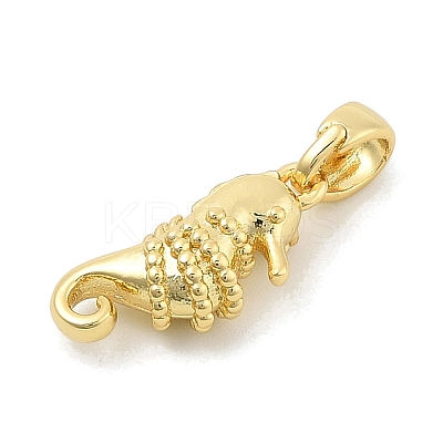 Rack Plating Leaf Brass Clear Cubic Zirconia Pendants KK-S407-13G-B-1