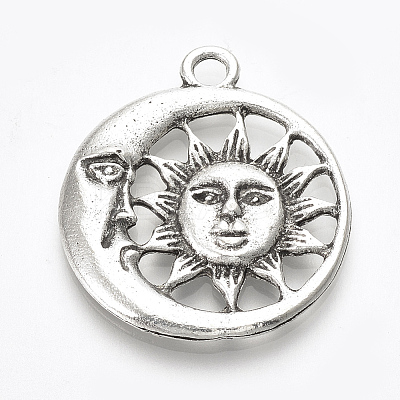 Tibetan Style Alloy Pendants LS-TIBE-T010-06AS-RS-1