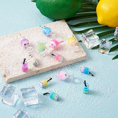 48 Pcs 12 Styles Plastic Pendants KY-BT0001-03-1