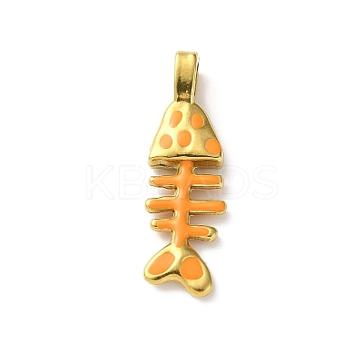 304 Stainless Steel Enamel Pendants LS-FIND-Z102-06G-01-1