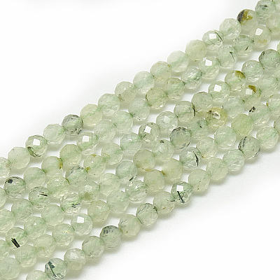 Natural Prehnite Beads Strands G-S300-12-3mm-1