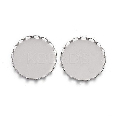 Tarnish Resistant 304 Stainless Steel Cabochon Settings LS-STAS-P249-16C-P-1