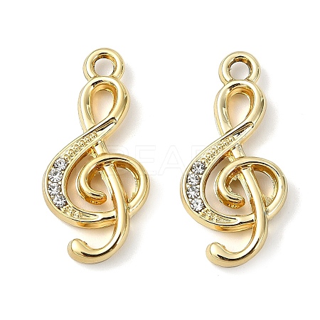 Alloy Crystal Rhinestone Pendants ALRI-T012-02G-1