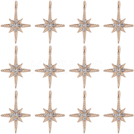30Pcs Alloy Rhinestone Pendants FIND-SC0011-04-1