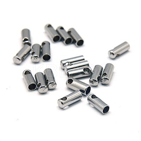 Tarnish Resistant 304 Stainless Steel Cord Ends STAS-E033-4-1