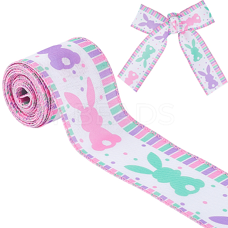Easter Theme Polyester Printed Ribbon OCOR-WH20006-24B-1