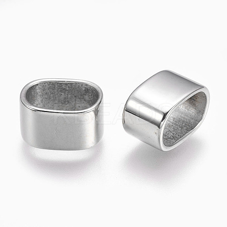 Non-Tarnish 304 Stainless Steel Slide Charms/Slider Beads LS-STAS-O101-60P-1