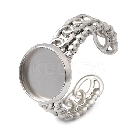 Curb Chains Shapes 304 Stainless Steel Ring Components STAS-P454-04B-P-1