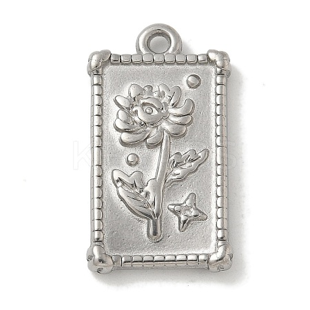 Anti-Tarnish 304 Stainless Steel Pendants STAS-Q334-26P-1