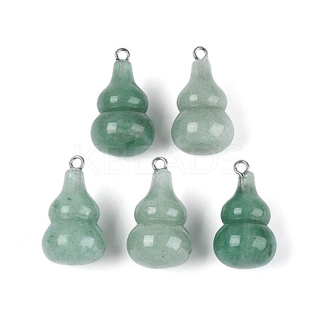 Natural Green Aventurine Pendants G-T144-73G-1
