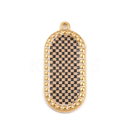 Printed 304 Stainless Steel Pendants STAS-C146-08G-04-1