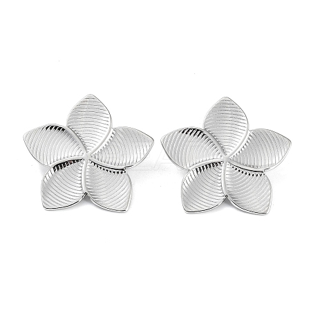 Non-Tarnish 304 Stainless Steel Stud Earrings EJEW-P245-11P-1