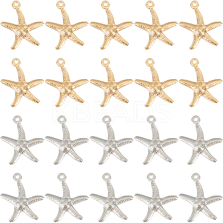 100Pcs 2 Styles 304 & 316 Stainless Steel Pendants STAS-SC0008-67-1