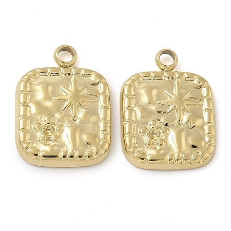 Ion Plating(IP) 304 Stainless Steel Pendant Rhinestone Settings STAS-B075-16G-1