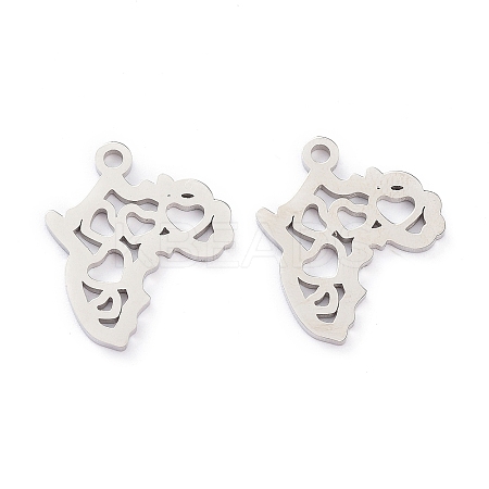 Non-Tarnish 304 Stainless Steel Pendants LS-STAS-D007-04S-1