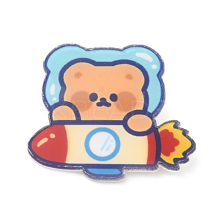 Cartoon Style Acrylic Brooches LS-JEWB-P018-02A-1