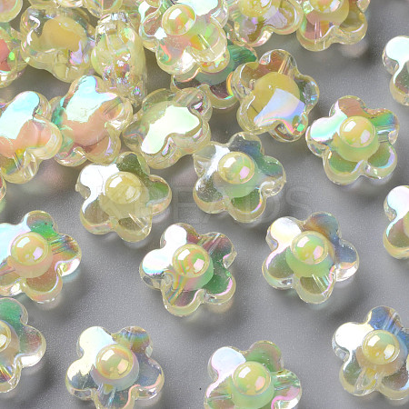 Transparent Acrylic Beads TACR-S152-09B-07-1